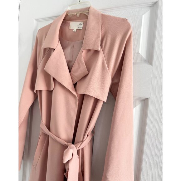 J.O.A. "Blissful" Crepe Trench Coat in Blush Pink, size XS - Picture 2 of 11
